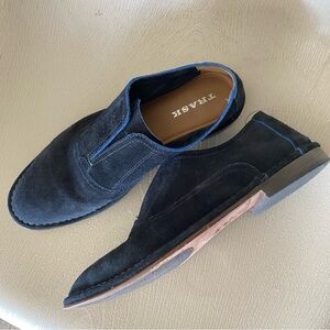 Trask Sundance Avery Blue Suede Slip On Casual  Loafers Women’s 10m Preloved